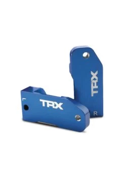 TRA3632A Traxxas Caster Blocks, 30-degree, Blue-anodized 6061-T6 Aluminum (left & Right)/ Suspension Screw Pin (2)