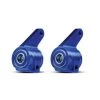 TRA3636A Traxxas Steering Blocks, Rustler/Stampede/Bandit (2), 6061-T6 Aluminum (blue-anodized)/ 5x11mm Ball Bearings (4)