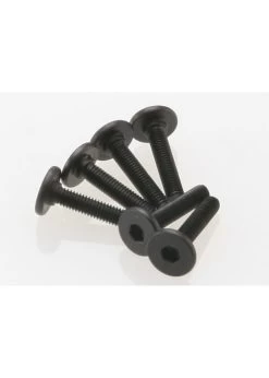 TRA3646 Traxxas Screws, 3x15mm Flat-head Machine (hex Drive) (6)