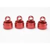 TRA3767X Traxxas Shock Caps, Aluminum (red-anodized) (4) (fits All Ultra Shocks)