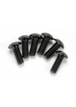 TRA3937 Traxxas Screws, 4x12mm Button-head Machine (hex Drive) (6)