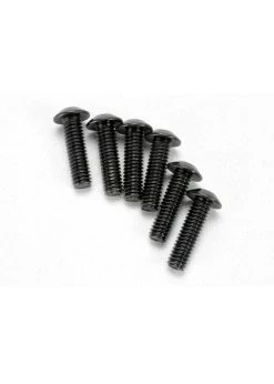 TRA3938 Traxxas Screws, 4x14mm Button-head Machine (hex Drive) (6)