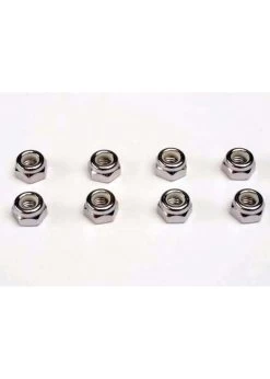 TRA4147 Traxxas Nuts, 5mm Nylon Locking (8)