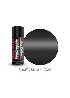 TRA5075X Traxxas Body Paint, ProGraphix, Metallic Black (13.5oz)
