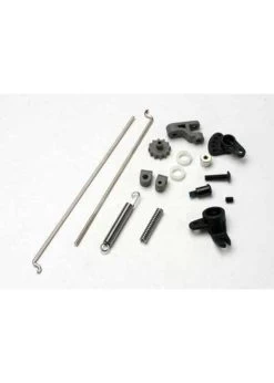 TRA5368 Traxxas Linkage Set, Throttle & Brake, Revo/Slayer (includes Servo Horns, Rod Guides, Brake Spring, Brake Adjustment Dial, Brake Lever, Rods (wires), Bellcrank, Throttle Return Spring, Hardware)
