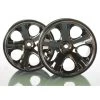 TRA5576A Traxxas Wheels, All-Star 2.8' (black Chrome) (nitro Rear/ Electric Front) (2)