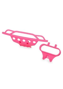 TRA5835P Traxxas Bumper, Front/ Bumper Mount, Front (pink)