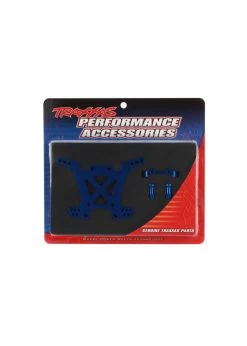 TRA6838X Traxxas Shock Tower, Rear, 7075-T6 Aluminum (blue-anodized)