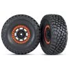 TRA8472 Traxxas Tires And Wheels, Assembled, Glued (Desert Racer Wheels, Black With Orange Beadlock, BFGoodrich Baja KR3 Tires) (2)