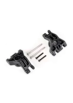 TRA9050 Traxxas Carriers, Stub Axle, Rear, Extreme Heavy Duty, Black (Left & Right)/ 3x41mm Hinge Pins (2)/ 3x20mm Bcs (2) (For Use With #9080 Upgrade Kit)