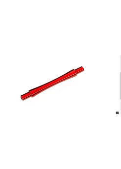 TRA9463R Traxxas Axle, Wheelie Bar, 6061-T6 Aluminum (red-anodized) (1)/ 3x12 BCS (with Threadlock) (2)