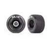 TRA9475 Traxxas Tires & Wheels, Assembled, Glued (Weld Gloss Black Wheels, Tires, Foam Inserts) (rear) (2)
