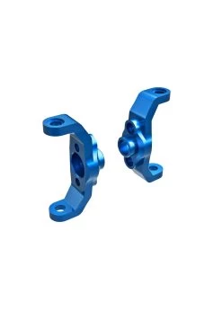 TRA9733-BLUE Traxxas Caster Blocks, 6061-T6 Aluminum (blue-anodized) (left & Right)