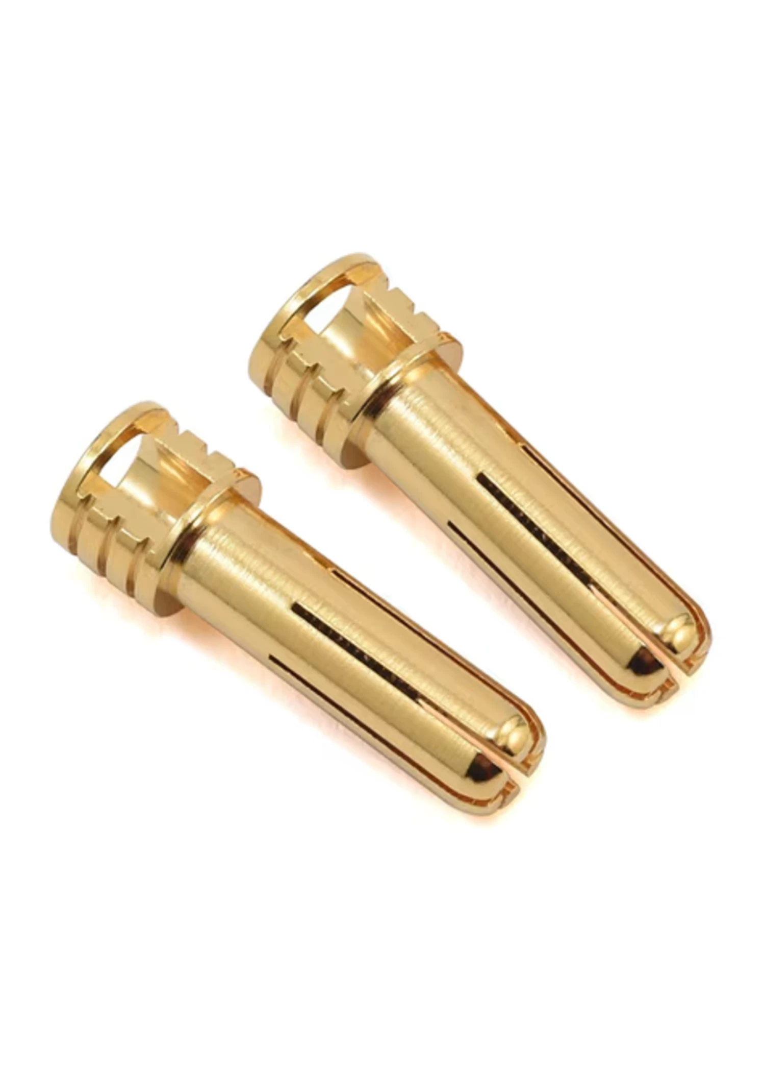 TRIREV2204 Trinity 5mm Pure Copper Gold Plated Bullet Connectors (2) Male 1 TRIREV2204 Trinity 5mm Pure Copper Gold Plated Bullet Connectors (2) Male